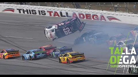 Gaughan goes upside down at Talladega | NASCAR at ...