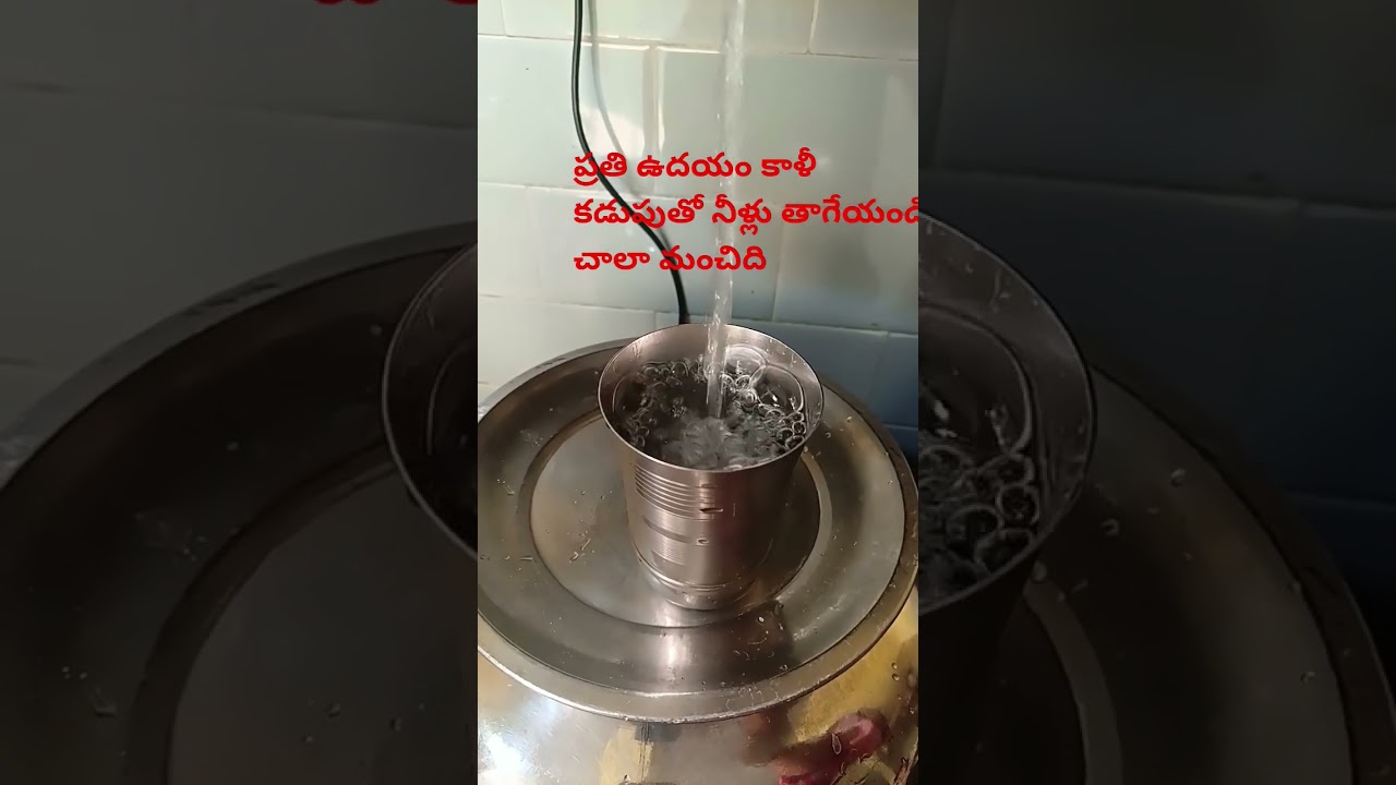 ప్రతి ఉదయం కాళీ కడుపుతో నీళ్లు తాగండి # shorts# entertainment# water# early morning# healthy tip#