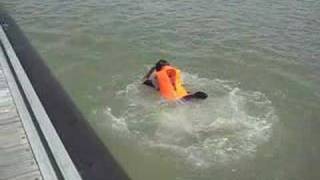 NPCC Sec 3 Survival Camp - Jetty Jump at Pulau Ubin
