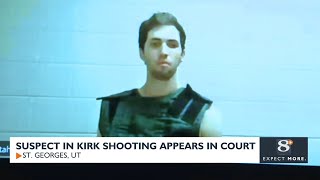 Suspect in Kirk shooting appears in court