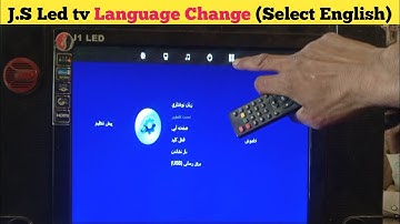 Language Setting ( france language ) JS LCD Led Tv Language Change