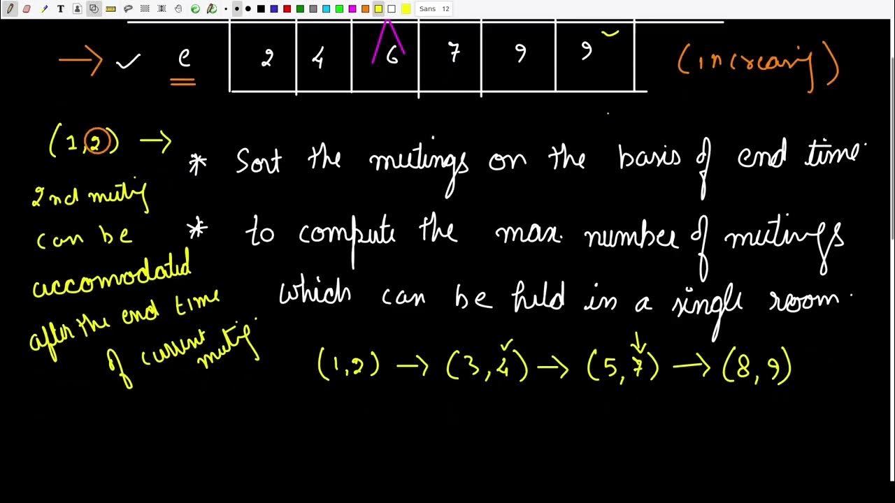N meetings in one room problem of the day geeksforgeeks youtube