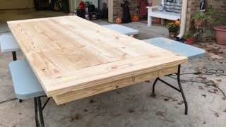 Famous My farmhouse table getting started! Wealth