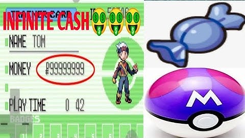 Pokemon Sapphire Blue cheats: (No Random Battle, Rare Candy, Master Ball, Infinite Money)