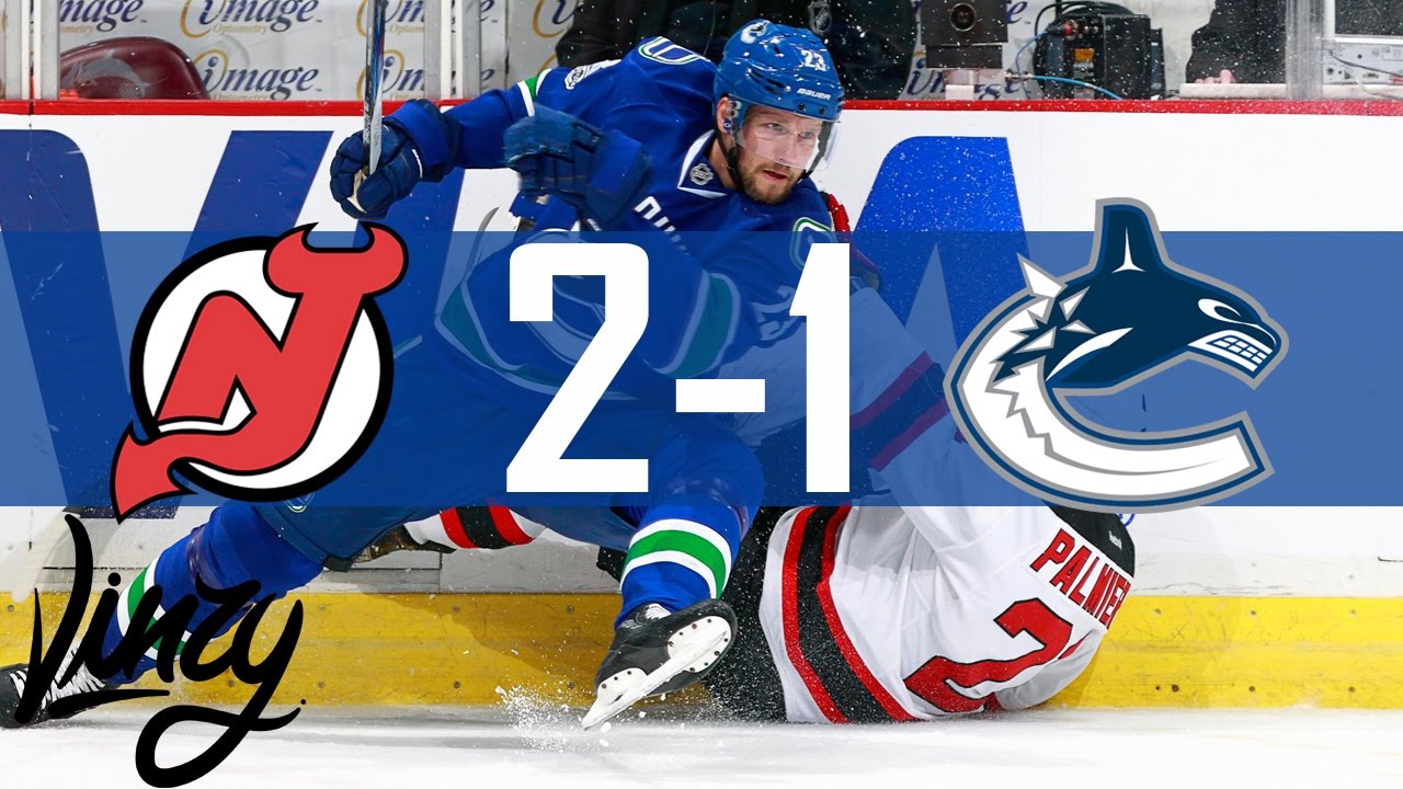 Canucks vs Devils Highlights Jan. 15, 2017 [HD] YouTube