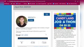 How to set up your students fundraising page for Jog-a-thon
