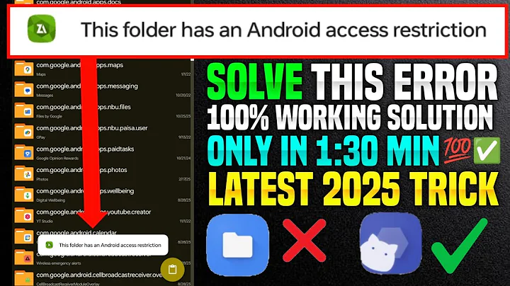 This folder has an android access restriction on android 11 - 15 | Obb/Data access restriction