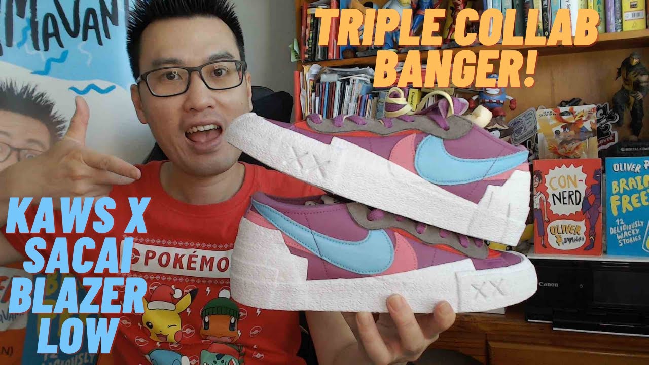 Nike Blazer Low Sacai KAWS Purple Dusk Pick up Vlog + Unboxing