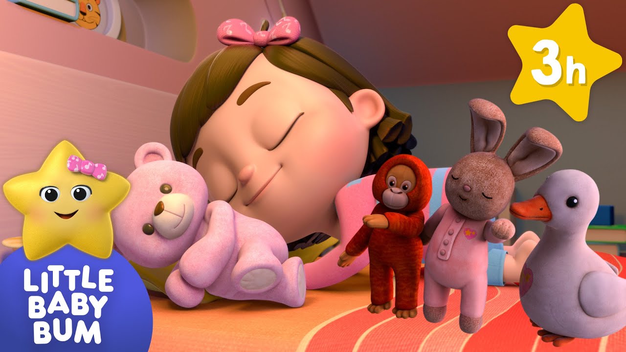 Five Furry Friends in the Bed | LittleBabyBum 3 HRS | Moonbug Kids - Cartoons & Toys