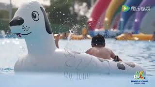 High Quality Outdoor Aqua Park Inflatable Whale Swimming Pool Water Slide