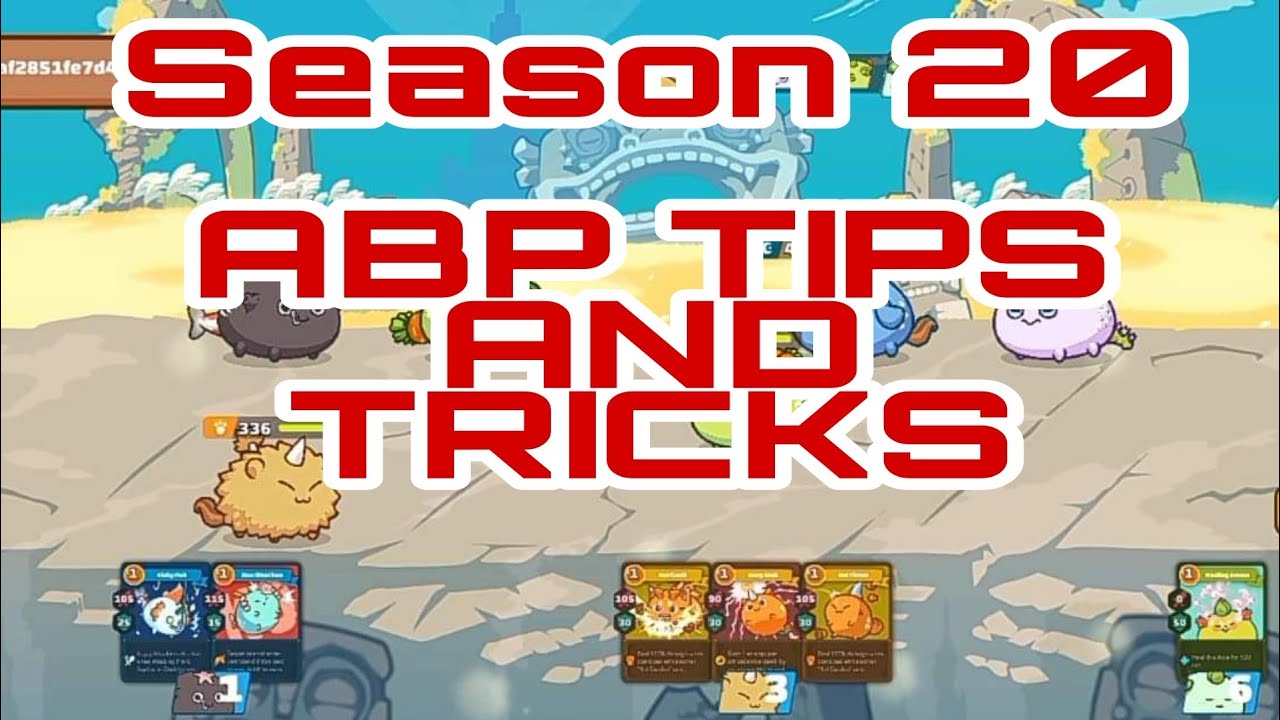 Saeson 20 ABP tips and tricks