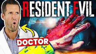 ER Doctor REACTS to Craziest Resident Evil Healing Animations