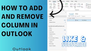 How To Add And Remove Column In Outlook