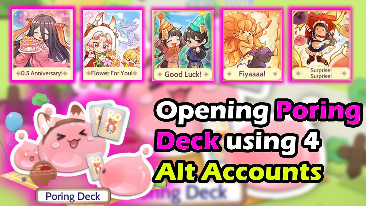 Ragnarok Origin Global Half-Year Anniversary: Poring Deck Card Flipping ...
