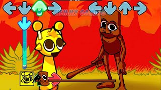 Fnf Sprunki All Phases Vs Tung Tung Tung Sahur Meme Sings Chasing Incredibox Sprunki Fnf Mods