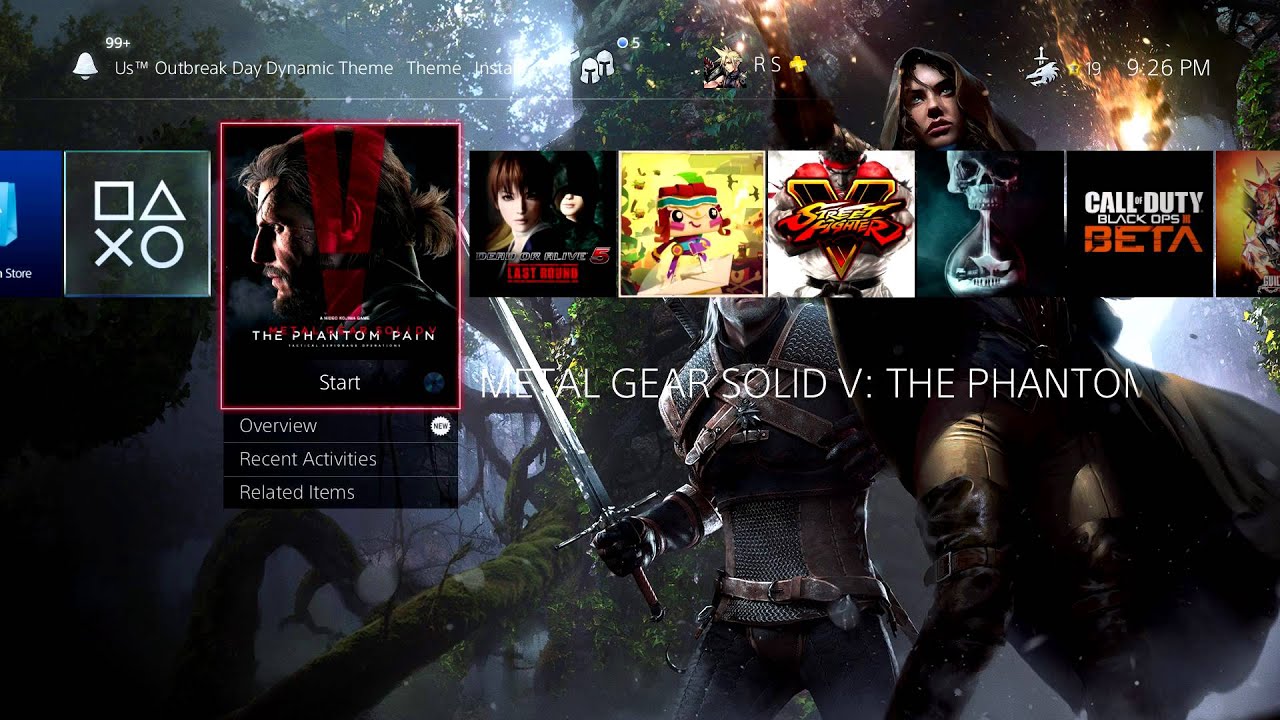 Free and Awesome The Witcher 3 PS4 Theme Released on PlayStation