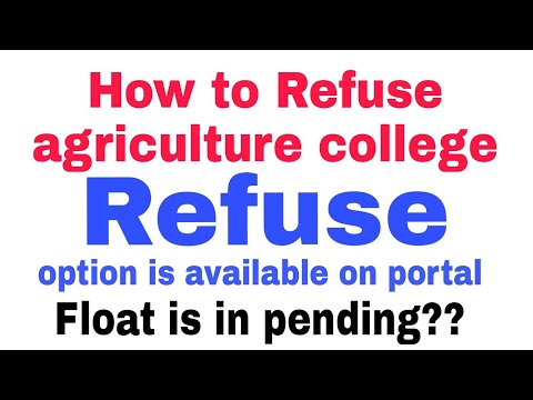 How to Refuse agriculture college|| Big update from CET cell || Floating option is disable??