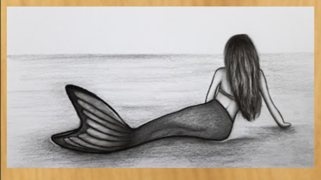 Easy Pencil Drawings Of Mermaids 