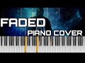 Alan Walker faded | Piano cover | Shourya musics