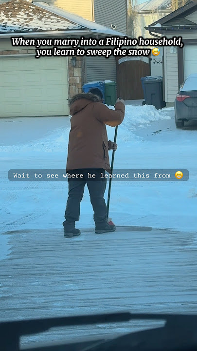 Approved? 😅✅ ...#filipinorelatable #filipinomom #soninlaw #wintervibes #sweeping