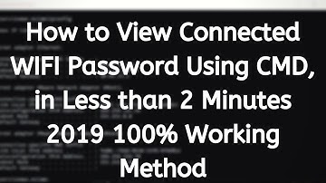 How to view WIFI password in windows 7, windows 8, windows 10  easy method (2019)