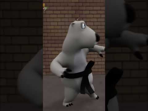 Bernard vs Karate Zack  Urban Wild West Showdown! #bernard #polarbear #bear
