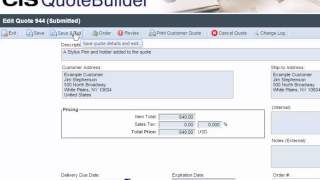 CIS QuoteBuilder & Configurator