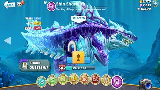 Hungry Shark World - Shin Sharkjira New Shark Unlocked Update - All Sharks Unlocked Android Games screenshot 4