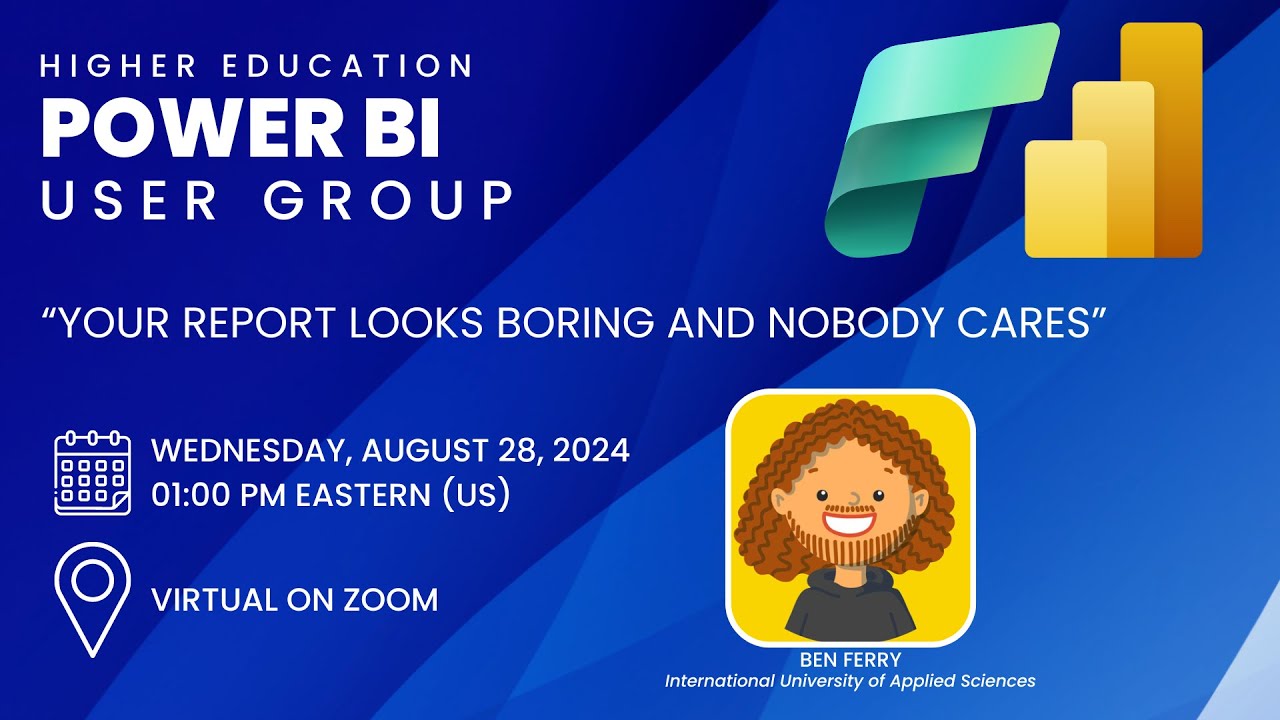 Higher Ed Power BI User Group - August 2024 meetup - YouTube