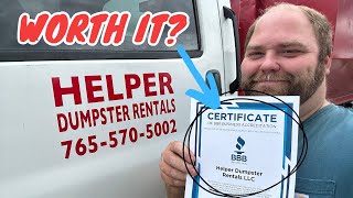 Is BBB Accreditation Worth It for Your Small Dumpster Business?