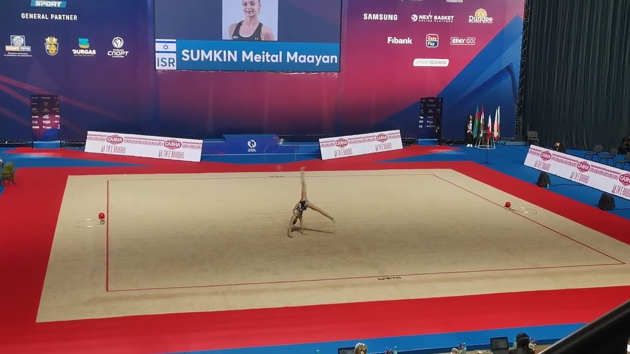 Meital Maayan Sumkin - European cup Burgas 2025🥇Hoop Q(28.499)
