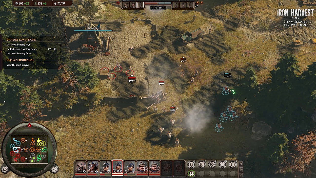 Iron Harvest Beta Demo 3vs3 - Testing Saxony, heavy defeat / 3на3 играем за Саксонию, поражение