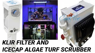 Waterbox Reef 100.3g Equipment: Klir Automated Fleece Roller Filter and Icecap Algae Turf Scrubber