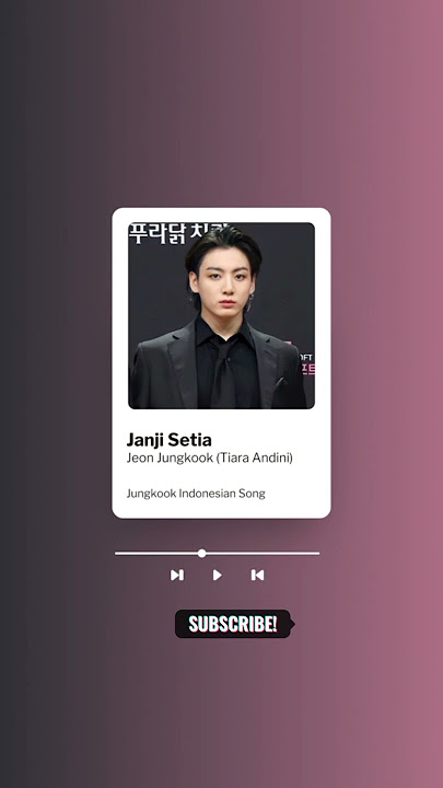 Janji Setia - Tiara Andini (Cover by Jungkook) AI COVER #shorts #jungkook