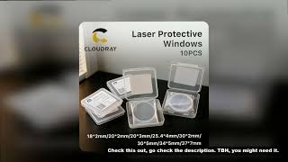 Cloudray 10PCS Protective Windows WSX Original 18*2/30*5/37*7 Protective Optical Lens for WSX Laser
