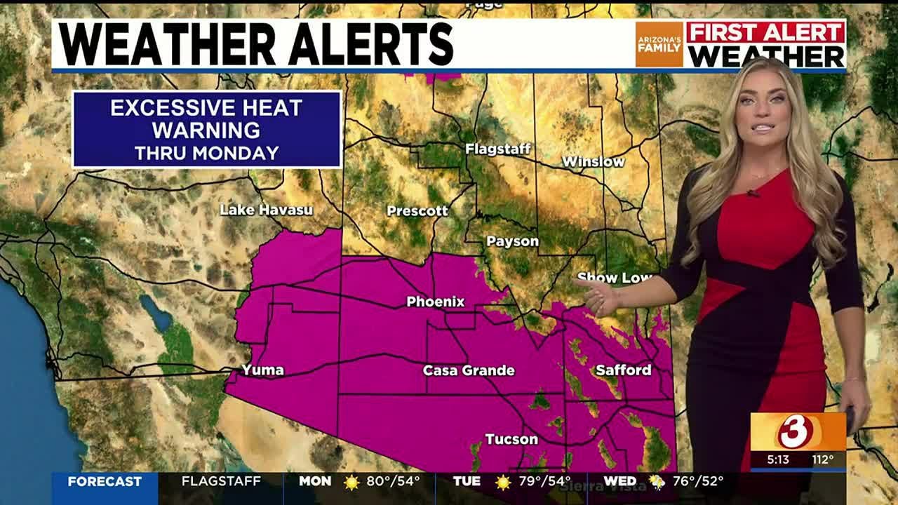 Excessive heat warning in effect for metro Phoenix - YouTube