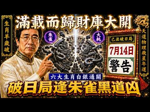 7月14日別穿錯！破日局逢朱雀黑道大凶，六大生肖穿對顏色轉危為安，閣主親授「雙手震手」秘術強開富貴財庫！【每日億經閣】