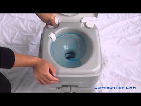 Portable Toilet PT series with new piston pump and 3 directional slot flush nozzle