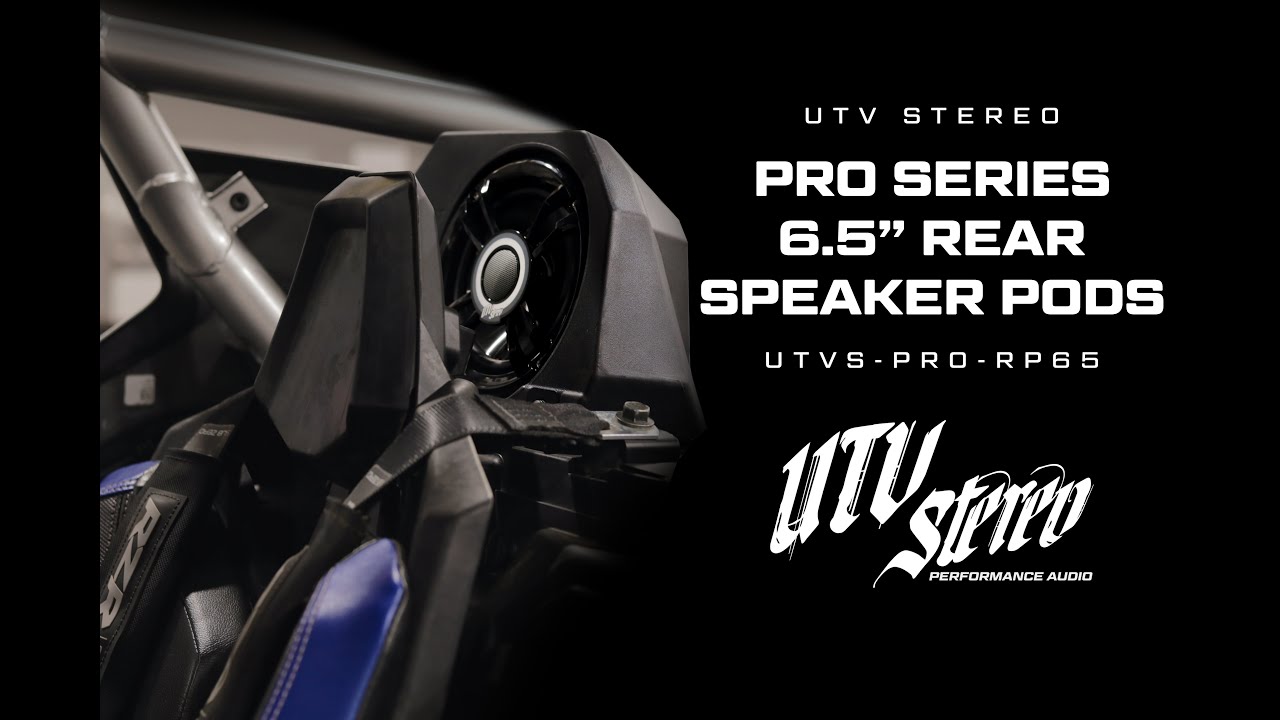 UTV Stereo Pro Series 6.5" Rear Speaker Pods | Our Deepest Speaker Pod Yet!