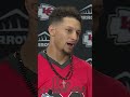 Patrick Mahomes on Travis Kelce: "He's just still doing it"