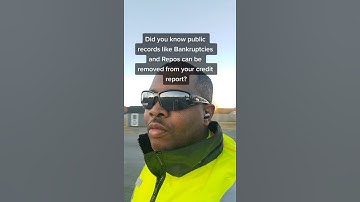 Can public records be removed from your credit history?