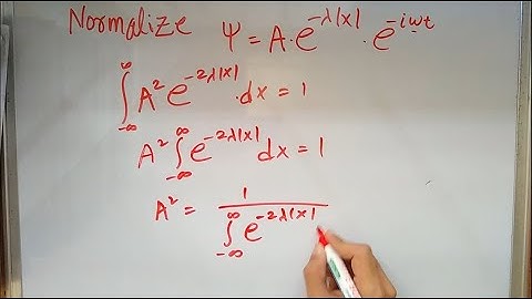 Example for NORMALIZATION and EXPECTATION VALUE - Quantum Mechanics 3.1