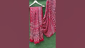 Ajrakh Handblock Modal Silk Dupatta #shorts #ajrakh #handblockprinted