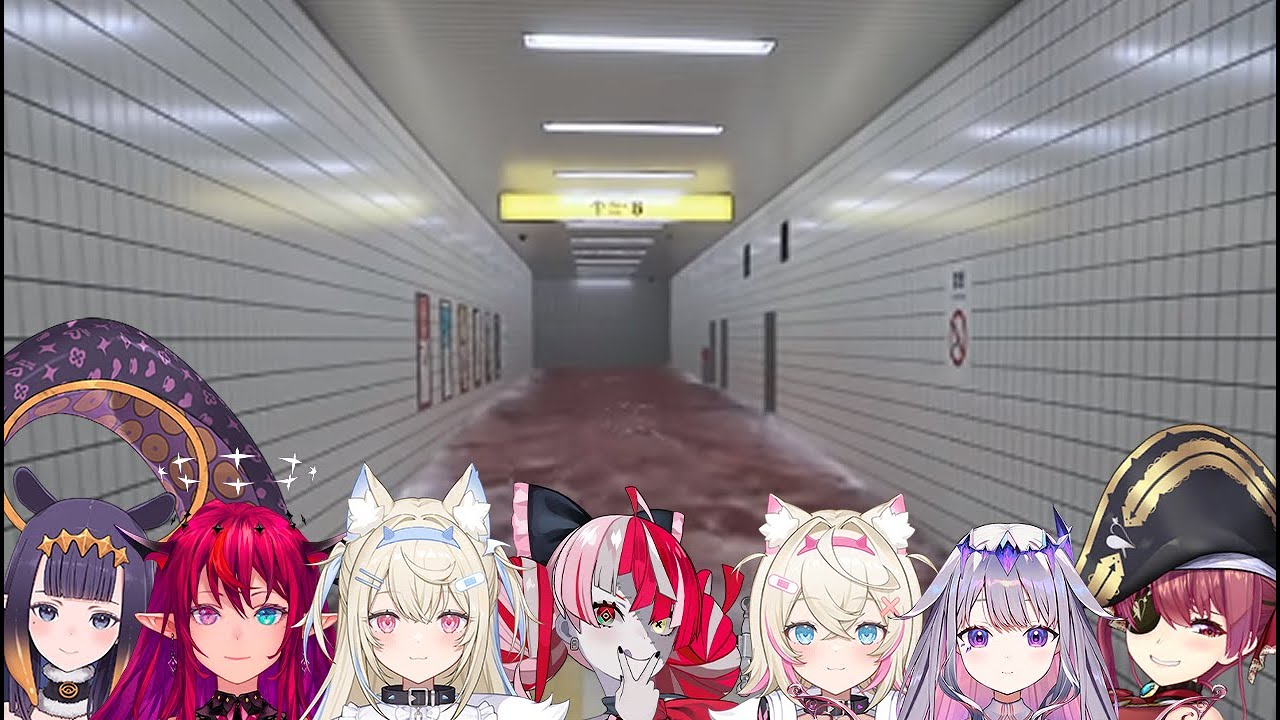 Hololive members reaction to the Red wave in Exit 8 [Hololive Clip]
