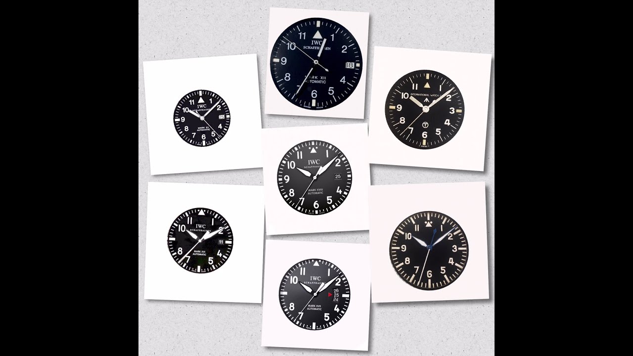 A Historical Review Of The Modern IWC Mark Series Pilot's Watch (Mark XII -  Mark XVIII) - YouTube