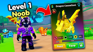 Opnieuw beginnen als NOOB met BEST PET in Catch a Monster! (Roblox)