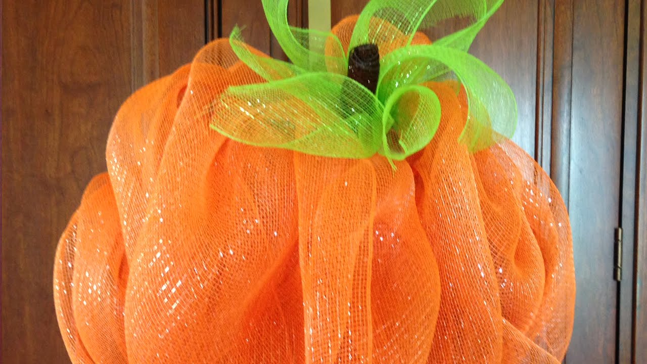 Deco Mesh Pumpkin YouTube deco-mesh-pumpkin-youtube