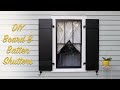 DIY Board & Batten Shutters