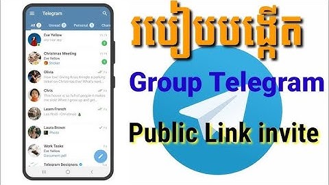 វិធីបង្កើតនិងលុប ​Telegram Group App | How to create group or delete group Telegram App