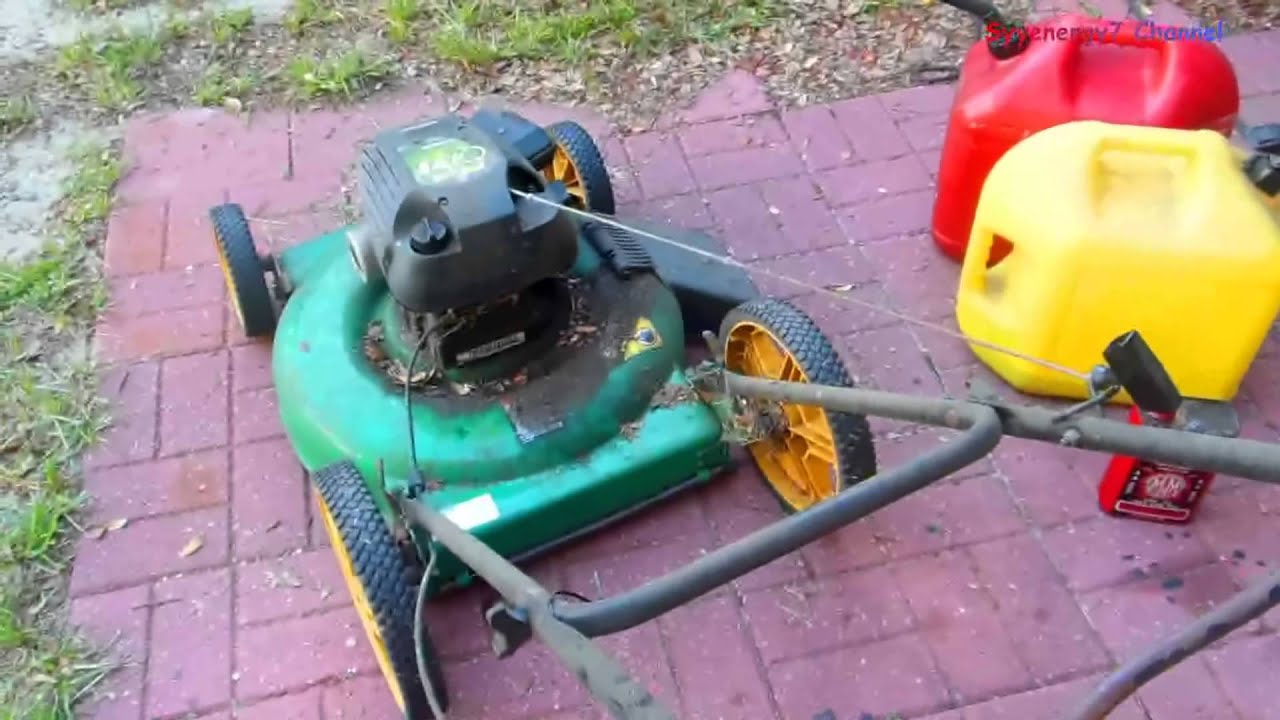Diesel in Gas OLD Lawnmower Experiment YouTube